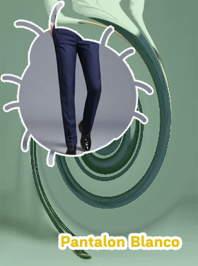 Pantalon formal blanco