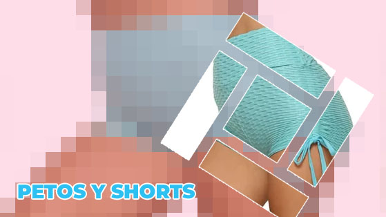 Short deportivo tiro alto mujer